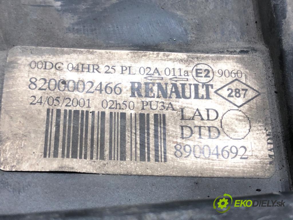 RENAULT LAGUNA II (BG0/1_) 2001 - 2007    1.8 16V (BG0B, BG0M) 88 kW [120 KM] benzyna 2001 - 2007  Svetlomet pravy predný XENON 8200002466
