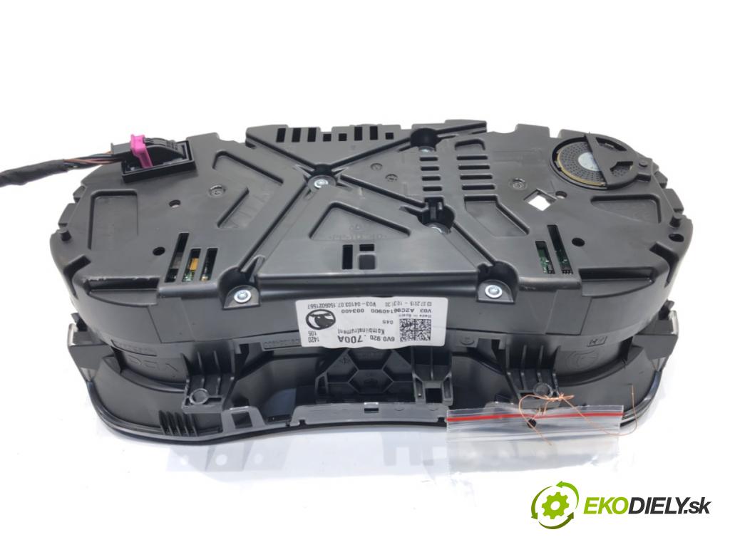 SKODA FABIA III (NJ3) 2014 - 2022    1.0 55 kW [75 KM] benzyna 2014 - 2022  Prístrojovka 6V0920700A (Prístrojové dosky, displeje)
