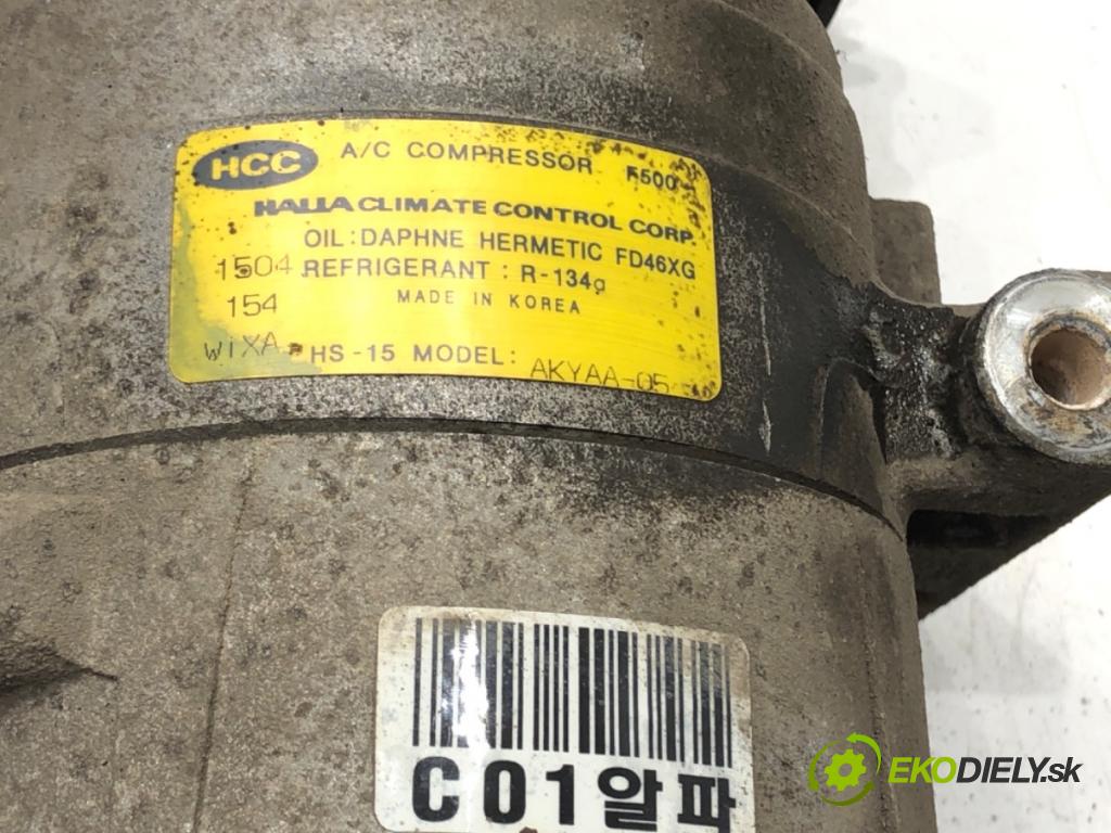 HYUNDAI MATRIX (FC) 2001 - 2010    1.6 76 kW [103 KM] benzyna 2001 - 2010  kompresor klimatizace AKYAA-05 (Kompresory)