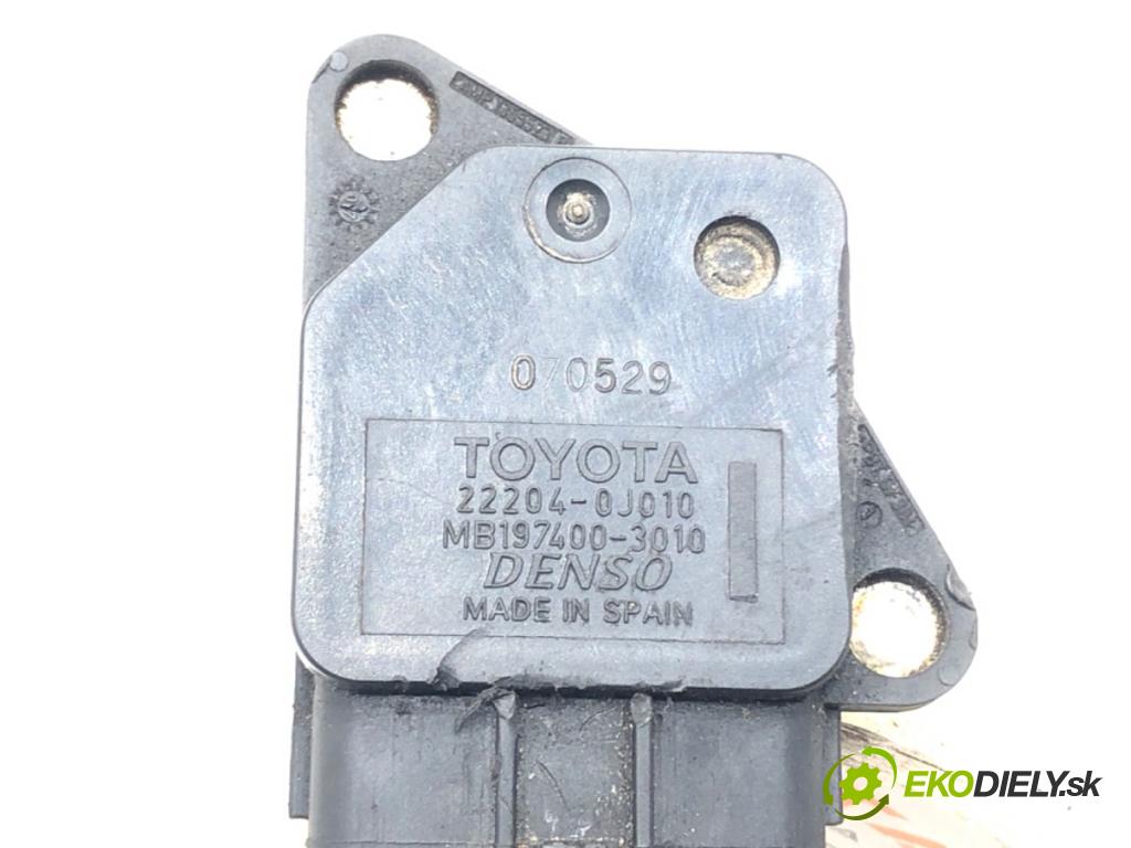 TOYOTA COROLLA Verso (ZER_, ZZE12_, R1_) 2004 - 2009    1.8 (ZNR11_) 95 kW [129 KM] benzyna 2004 - 2009  Váha vzduchu 22204-0J010 (Váhy vzduchu)