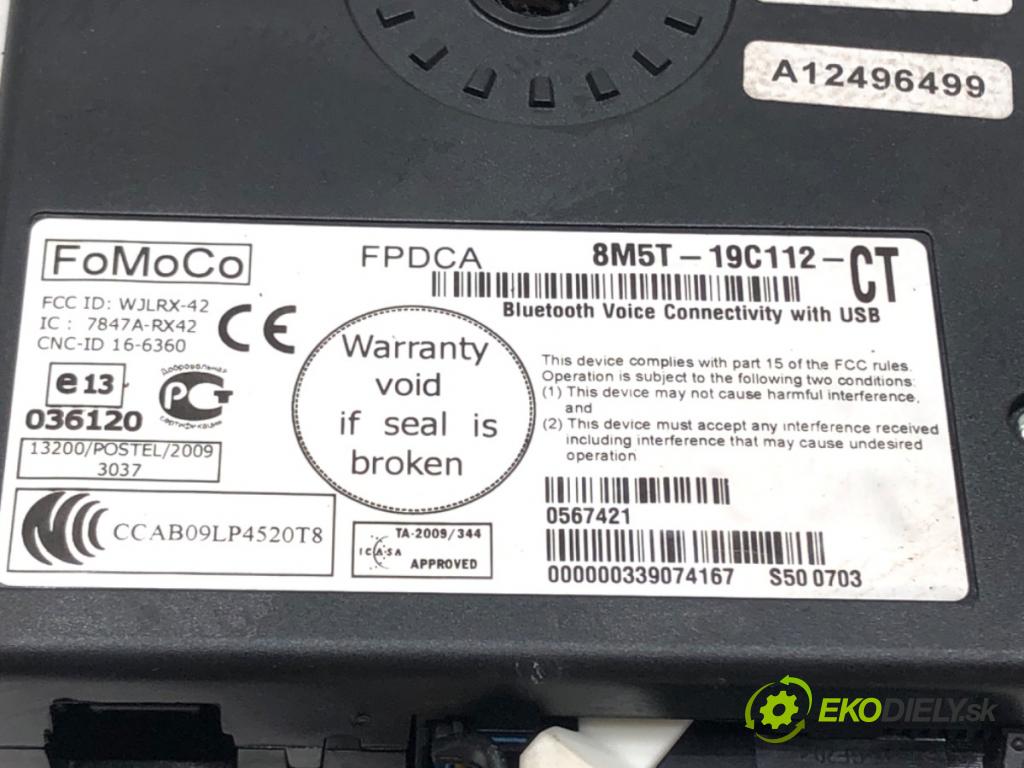 FORD MONDEO IV (BA7) 2007 - 2015    2.0 TDCi 103 kW [140 KM] olej napędowy 2007 - 2015  Modul BLUETOOTH 8M5T-19C112-CT (Ostatné)
