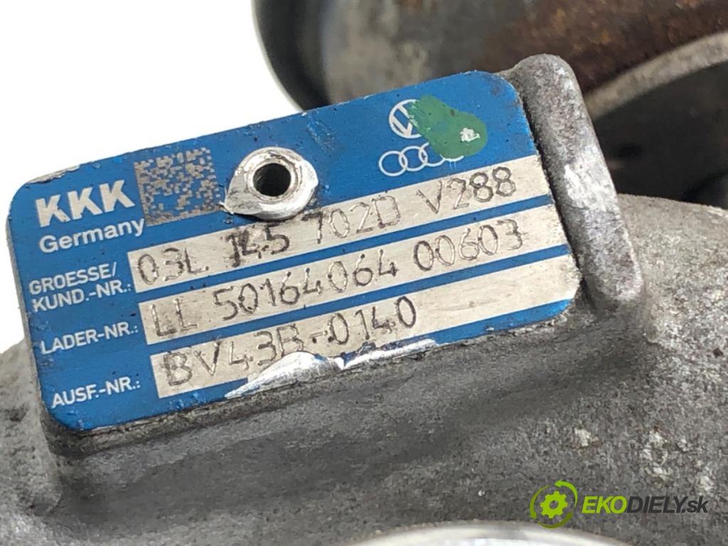 AUDI A6 C6 Avant (4F5) 2004 - 2011    2.0 TDI 100 kW [136 KM] olej napędowy 2005 - 2011  Turbodúchadlo,turbo 03L145702D (Turbodúchadlá (kompletné))
