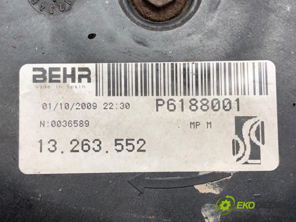 FIAT GRANDE PUNTO (199_) 2005 - 2022    1.4 (199AXB11, 199AXB1A, 199BXB1A, 199AXL1A) 57 kW [77 KM] benzyna 2005 - 2015  Ventilátor chladiča 13263552 (Ventilátory)