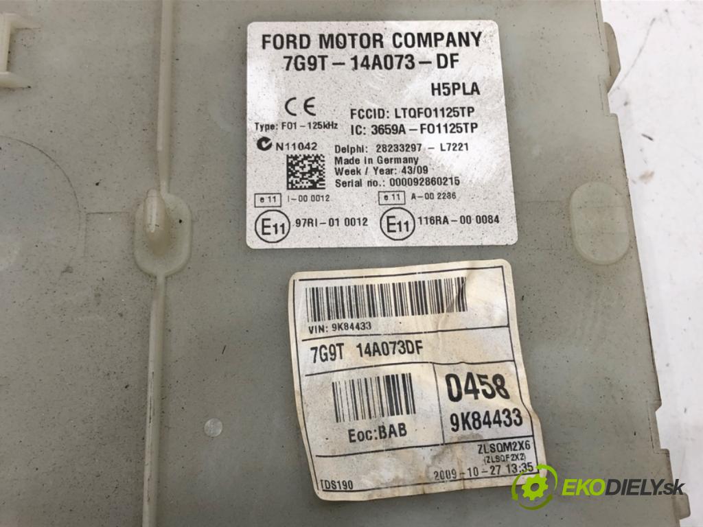 FORD MONDEO IV (BA7) 2007 - 2015    2.5 162 kW [220 KM] benzyna 2007 - 2015  modul BSI 7G9T-14A073-DF (Pojistkové skříňky)