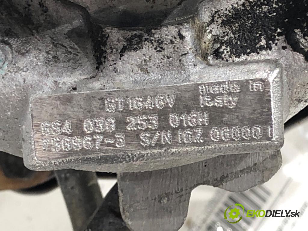 AUDI A3 (8P1) 2003 - 2013    2.0 TDI 103 kW [140 KM] olej napędowy 2005 - 2008  Turbodúchadlo,turbo 03G253016H (Turbodúchadlá (kompletné))