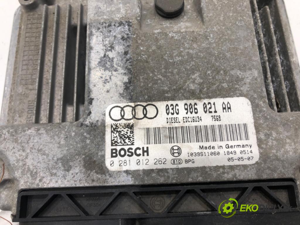AUDI A3 (8P1) 2003 - 2013    2.0 TDI 103 kW [140 KM] olej napędowy 2005 - 2008  riadiaca jednotka Motor 03G906021AA (Riadiace jednotky)