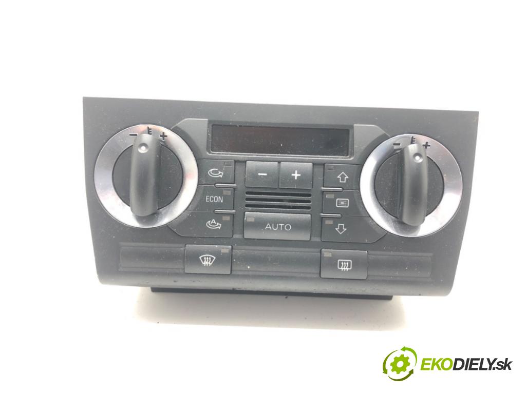 AUDI A3 (8P1) 2003 - 2013    2.0 TDI 103 kW [140 KM] olej napędowy 2005 - 2008  Panel ovládania kúrenia 8P0820043K (Prepínače, spínače, tlačidlá a ovládače kúrenia)