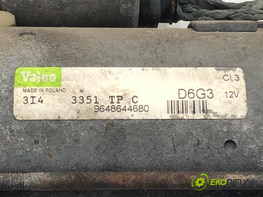 CITROEN C2 (JM_) 2003 - 2017    1.1 44 kW [60 KM] benzyna 2003 - 2012  Štartér 9648644680 (Štartéry)