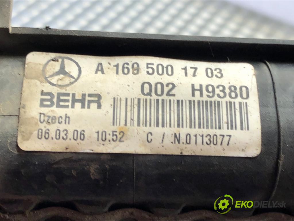 MERCEDES-BENZ KLASA B Sports Tourer (W245) 2005 - 2011    B 180 CDI (245.207) 80 kW [109 KM] olej napędowy 2005 - 2011  chladič vody A1695001703 (Chladiče vody)