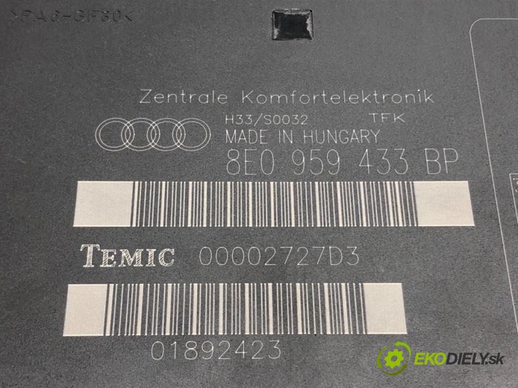 AUDI A4 B7 Avant (8ED) 2004 - 2008    2.0 TDI 103 kW [140 KM] olej napędowy 2004 - 2008  Modul komfortu 8E0959433BP (Moduly komfortu)