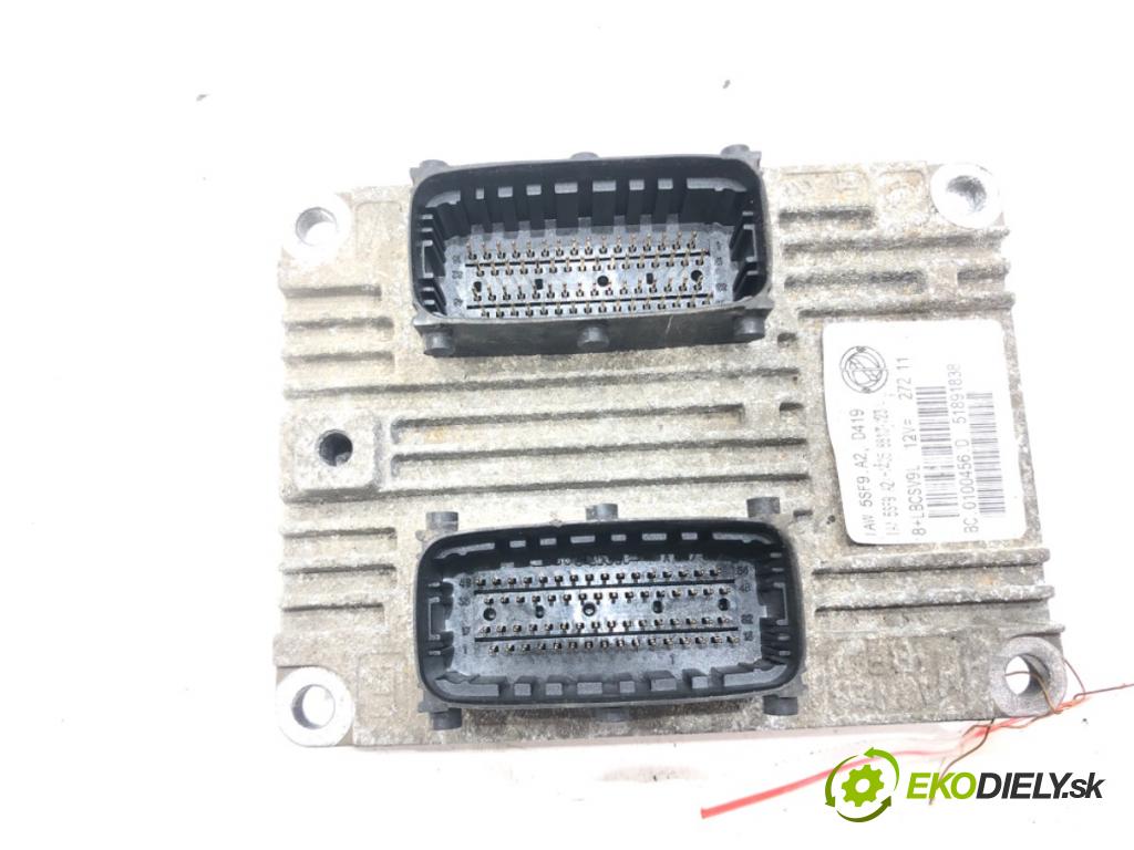 FIAT PUNTO EVO (199_) 2008 - 2022    1.4 (199AXB1A) 57 kW [77 KM] benzyna 2009 - 2012  riadiaca jednotka Motor 51891838 (Riadiace jednotky)