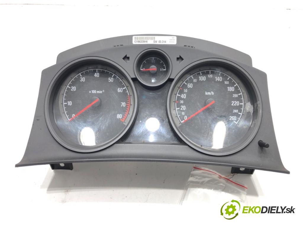 OPEL ASTRA H (A04) 2004 - 2014    1.6 (L48) 77 kW [105 KM] benzyna 2004 - 2010  Prístrojovka 13186328HK (Prístrojové dosky, displeje)