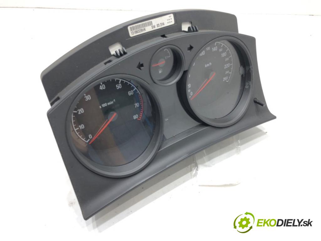 OPEL ASTRA H (A04) 2004 - 2014    1.6 (L48) 77 kW [105 KM] benzyna 2004 - 2010  Prístrojovka 13186328HK (Prístrojové dosky, displeje)