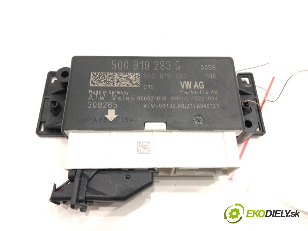 SKODA FABIA III Kombi (NJ5) 2014 - 2022    1.0 TSI 70 kW [95 KM] benzyna 2014 - 2022  Modul PDC 5Q0919283G (Ostatné)