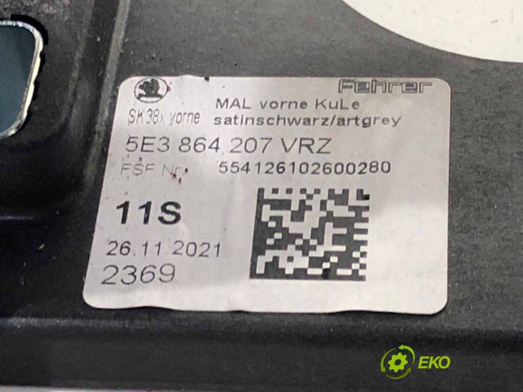 SKODA OCTAVIA IV (NX3, NN3) 2020 - 2022    1.5 TSI 110 kW [150 KM] benzyna 2020 - 2022  Lakťová opierka 5E3864207 (Lakťové opierky)