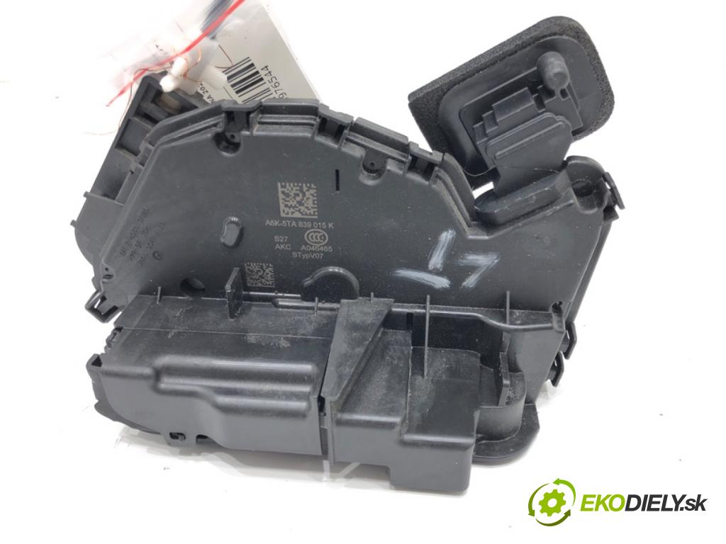 SKODA OCTAVIA IV (NX3, NN3) 2020 - 2022    1.5 TSI 110 kW [150 KM] benzyna 2020 - 2022  zámok dveře levý zadní část 5TA839015K