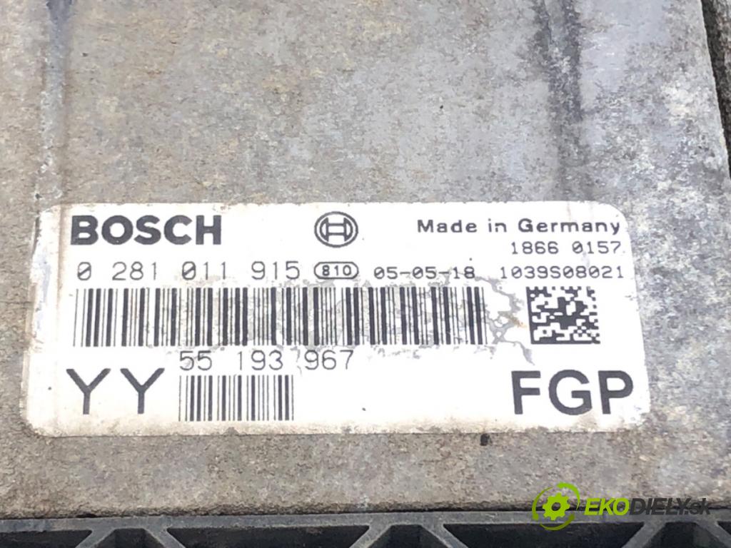OPEL VECTRA C (Z02) 2002 - 2009    1.9 CDTI (F69) 110 kW [150 KM] olej napędowy 2004 - 2008  riadiaca jednotka Motor 0281011915 (Riadiace jednotky)