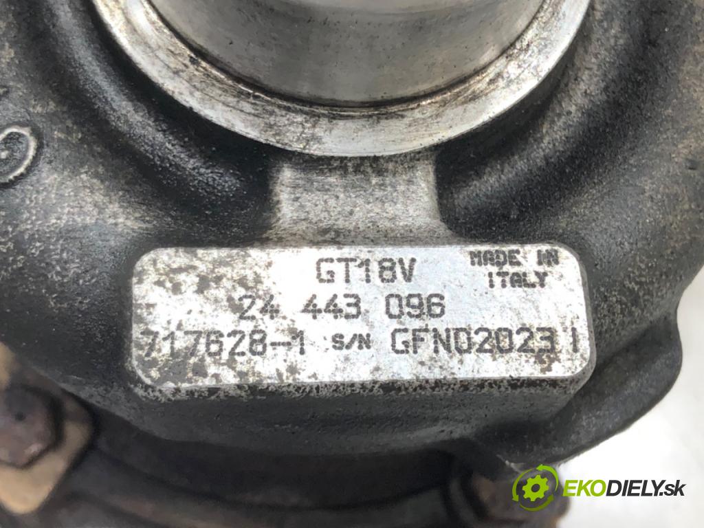 OPEL SIGNUM liftback (Z03) 2003 - 2008    2.2 DTI (F48) 92 kW [125 KM] olej napędowy 2003 - 2004  turbo 24443096 (Turbodúchadla (kompletní))