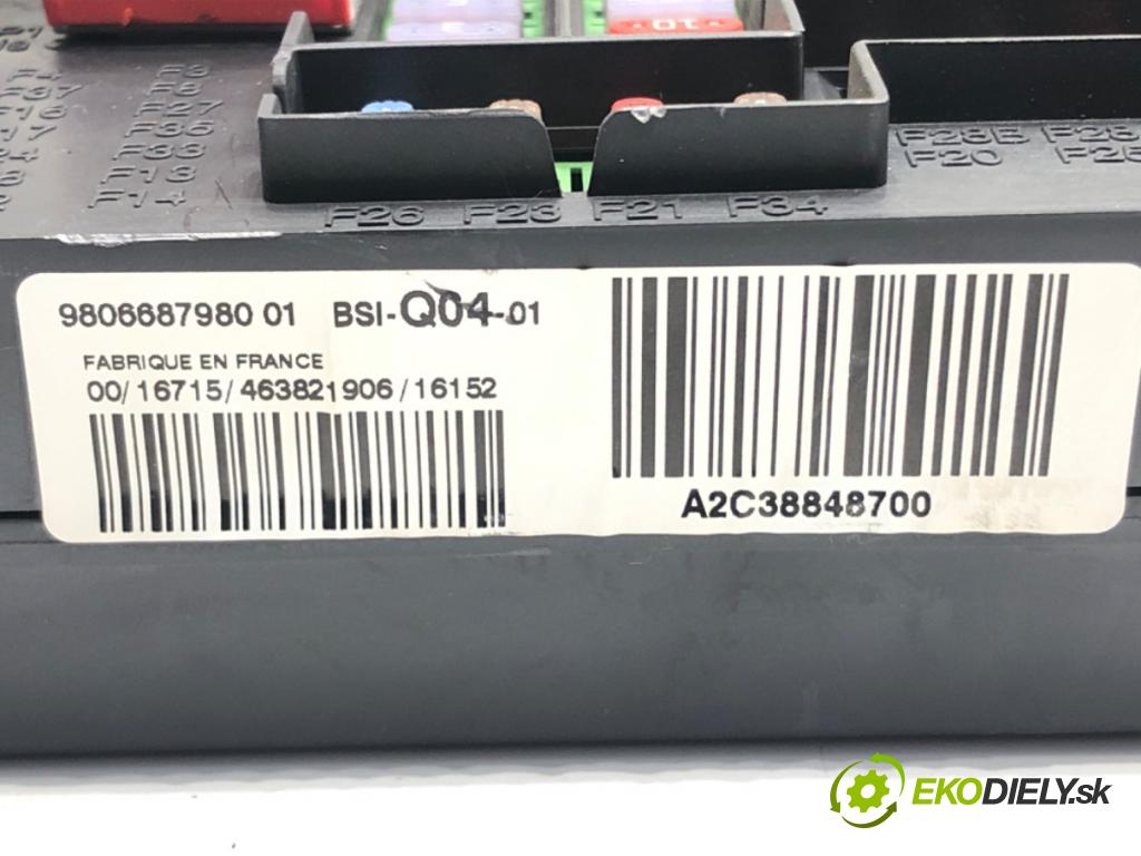 DS DS 5 (KF_) 2015 - 2018    1.6 THP 210 155 kW [210 KM] benzyna 2015 - 2018  modul BSI 9806687980 (Pojistkové skříňky)