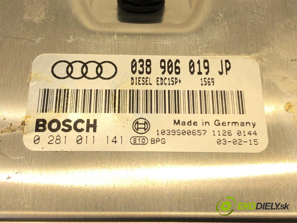 AUDI A4 B6 Avant (8E5) 2000 - 2005    1.9 TDI 74 kW [101 KM] olej napędowy 2001 - 2004  riadiaca jednotka Motor 038906019JP (Riadiace jednotky)