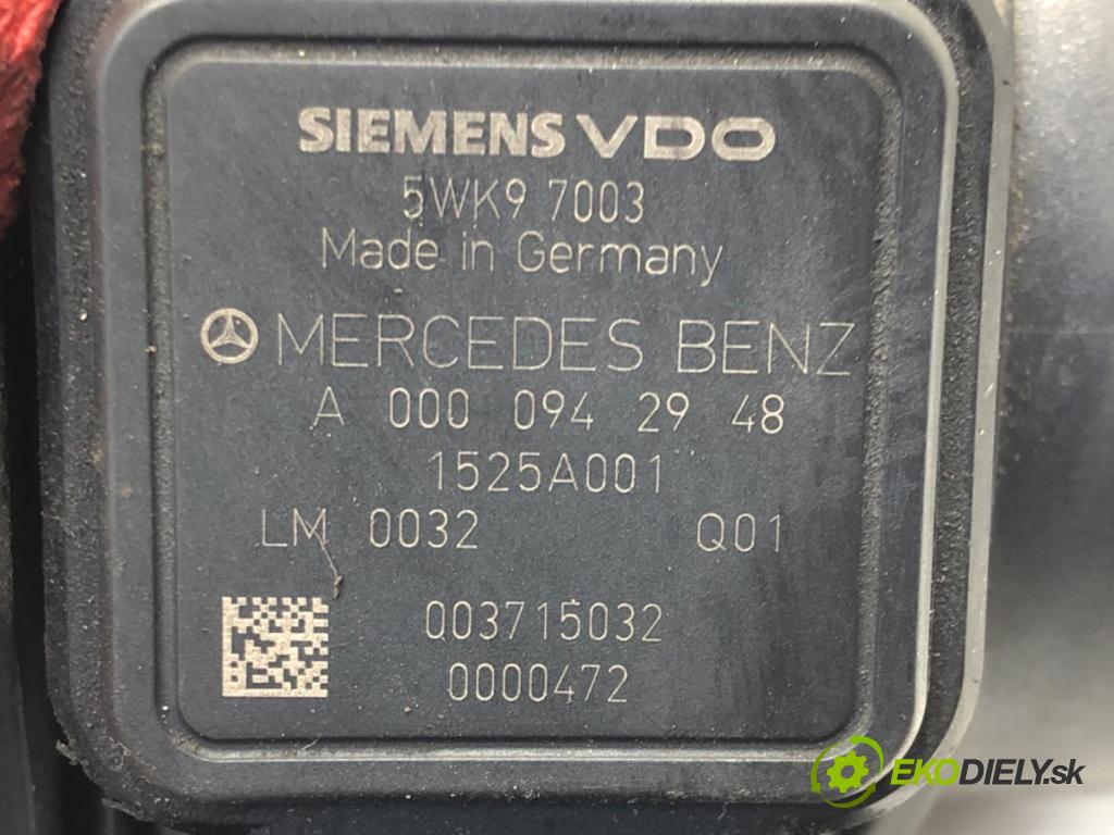 MERCEDES-BENZ KLASA A (W169) 2004 - 2012    A 180 CDI (169.007, 169.307) 80 kW [109 KM] olej napędowy 2004 - 2012  Váha vzduchu A0000942948 (Váhy vzduchu)