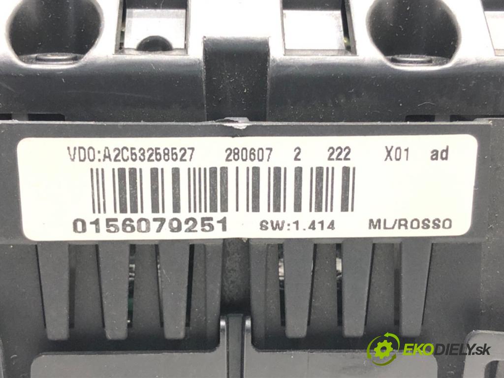 ALFA ROMEO 159 (939_) 2005 - 2012    1.9 JTDM 16V (939AXC1B, 939AXC12) 110 kW [150 KM] olej napędowy 2005 - 2011  Prístrojovka 0156079251 (Prístrojové dosky, displeje)