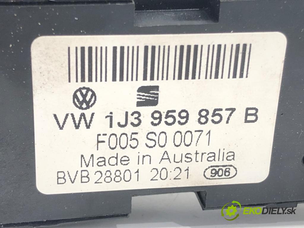 VW PASSAT B5.5 Variant (3B6) 2000 - 2005    1.9 TDI 74 kW [101 KM] olej napędowy 2000 - 2005  Prepínač okien 1J3959857B (Prepínače, spínače, tlačidlá a ovládače kúrenia)