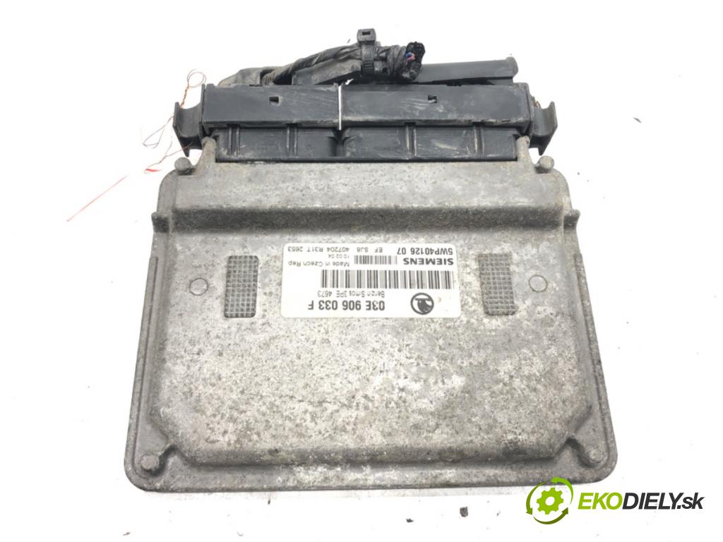 SKODA FABIA I (6Y2) 1999 - 2008    1.2 47 kW [64 KM] benzyna 2003 - 2008  riadiaca jednotka Motor 03E906033F (Riadiace jednotky)