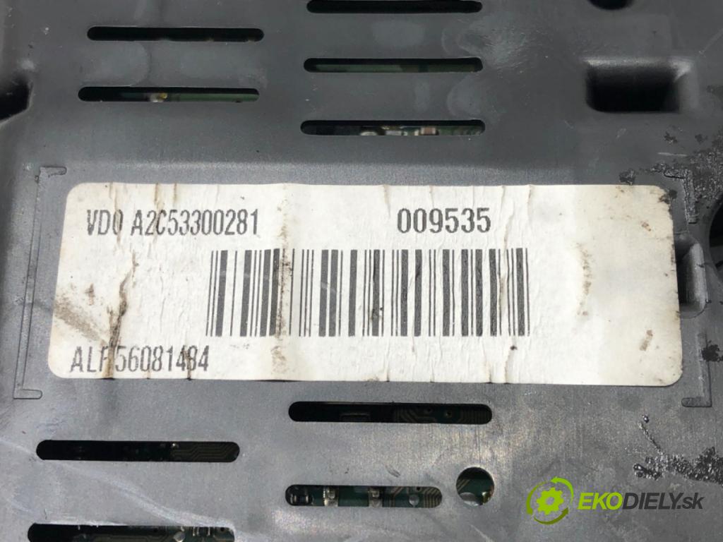 ALFA ROMEO 159 (939_) 2005 - 2012    1.9 JTDM 8V (939AXE1B, 939BXE1B, 939BXH1B) 85 kW [115 KM] olej napędowy 2005 - 2011  Prístrojovka 156081484 (Prístrojové dosky, displeje)