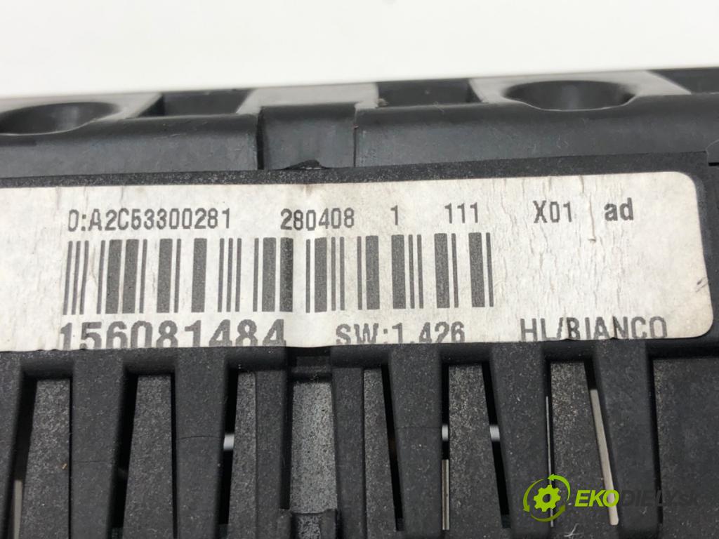 ALFA ROMEO 159 (939_) 2005 - 2012    1.9 JTDM 8V (939AXE1B, 939BXE1B, 939BXH1B) 85 kW [115 KM] olej napędowy 2005 - 2011  Prístrojovka 156081484 (Prístrojové dosky, displeje)