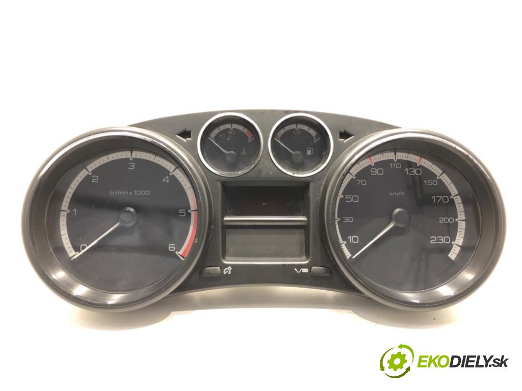 PEUGEOT 308 I (4A_, 4C_) 2007 - 2016    1.6 HDi 66 kW [90 KM] olej napędowy 2007 - 2014  Prístrojovka 9665107480 (Prístrojové dosky, displeje)