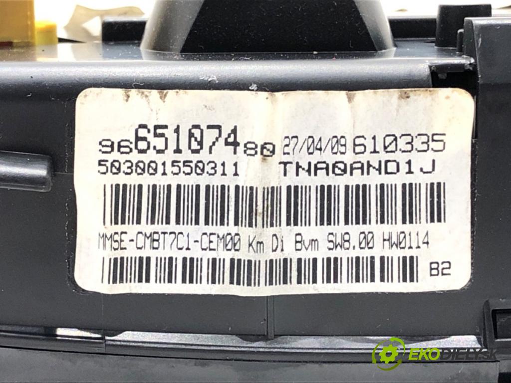PEUGEOT 308 I (4A_, 4C_) 2007 - 2016    1.6 HDi 66 kW [90 KM] olej napędowy 2007 - 2014  prístrojovka 9665107480 (Přístrojové desky, displeje)