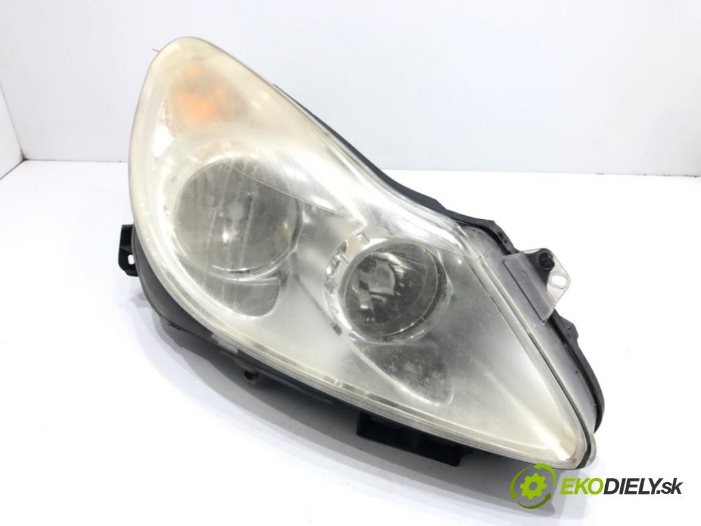 OPEL CORSA D (S07) 2006 - 2014    1.3 CDTI (L08, L68) 55 kW [75 KM] olej napędowy 2006 - 2014  Svetlomet pravy predný 13186382