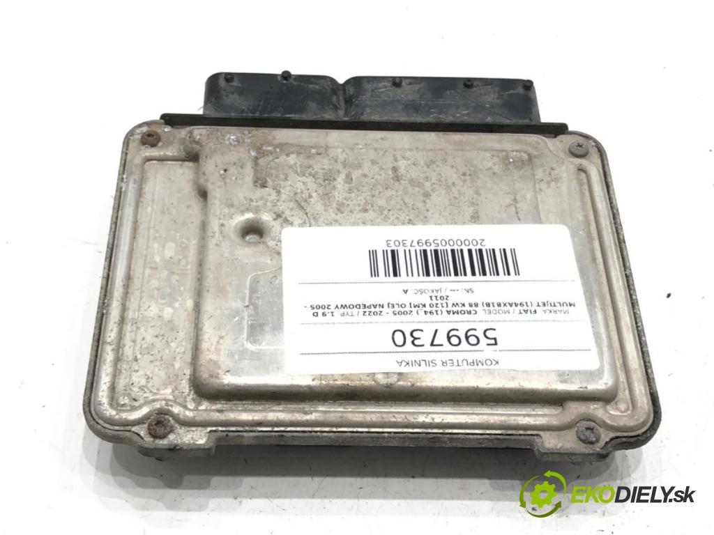 FIAT CROMA (194_) 2005 - 2022    1.9 D Multijet (194AXB1B) 88 kW [120 KM] olej napędowy 2005 - 2011  riadiaca jednotka Motor 55202699 0281012147 (Riadiace jednotky)