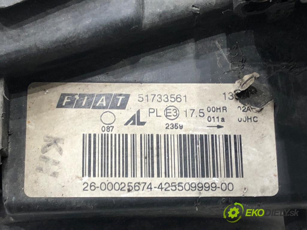 FIAT CROMA (194_) 2005 - 2022    1.9 D Multijet (194AXB1B) 88 kW [120 KM] olej napędowy 2005 - 2011  Svetlomet ľavy predný 51733561