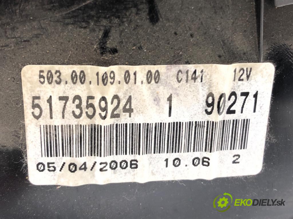FIAT CROMA (194_) 2005 - 2022    1.9 D Multijet (194AXC1B, 194AXC12) 110 kW [150 KM] olej napędowy 2005 - 2011  prístrojovka 51735924 (Přístrojové desky, displeje)