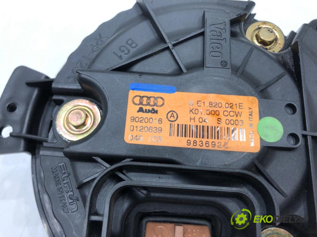 AUDI A4 B6 Avant (8E5) 2000 - 2005    1.9 TDI 96 kW [130 KM] olej napędowy 2001 - 2004  ventilátor kúrenia 8E1820021E