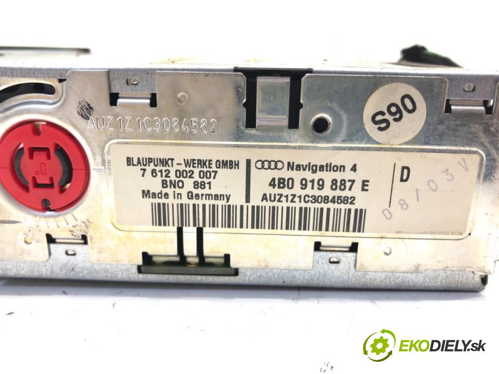 AUDI A4 B6 Avant (8E5) 2000 - 2005    1.9 TDI 96 kW [130 KM] olej napędowy 2001 - 2004  čítač navigácie 4B0919887E (Ostatné)