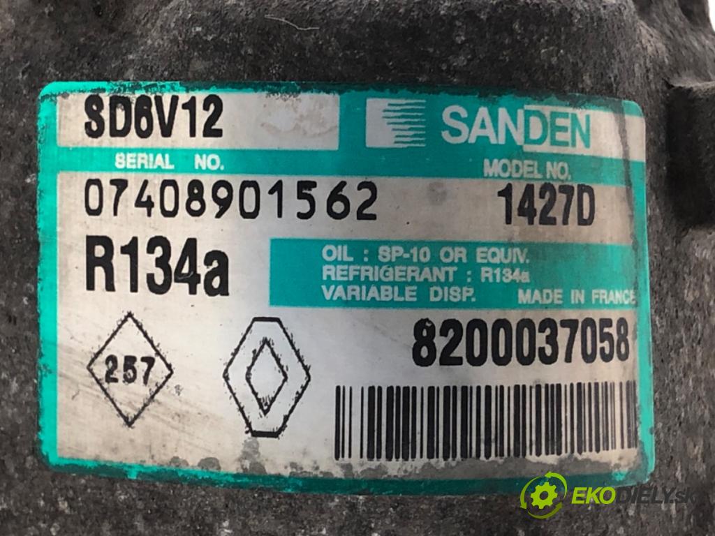 RENAULT CLIO II (BB_, CB_) 1998 - 2016    1.2 16V (BB05, BB0W, BB11, BB27, BB2T, BB2U, BB2V, CB05,... 55 kW [75 KM] benzyna 2001 - 2016  kompresor klimatizace 8200037058 (Kompresory)