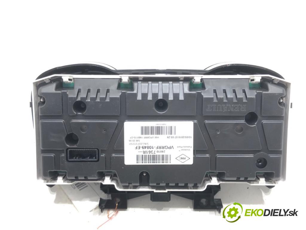 RENAULT CLIO IV (BH_) 2012 - 2022    1.2 16V 54 kW [73 KM] benzyna 2012 - 2022  Prístrojovka 248107361R (Prístrojové dosky, displeje)