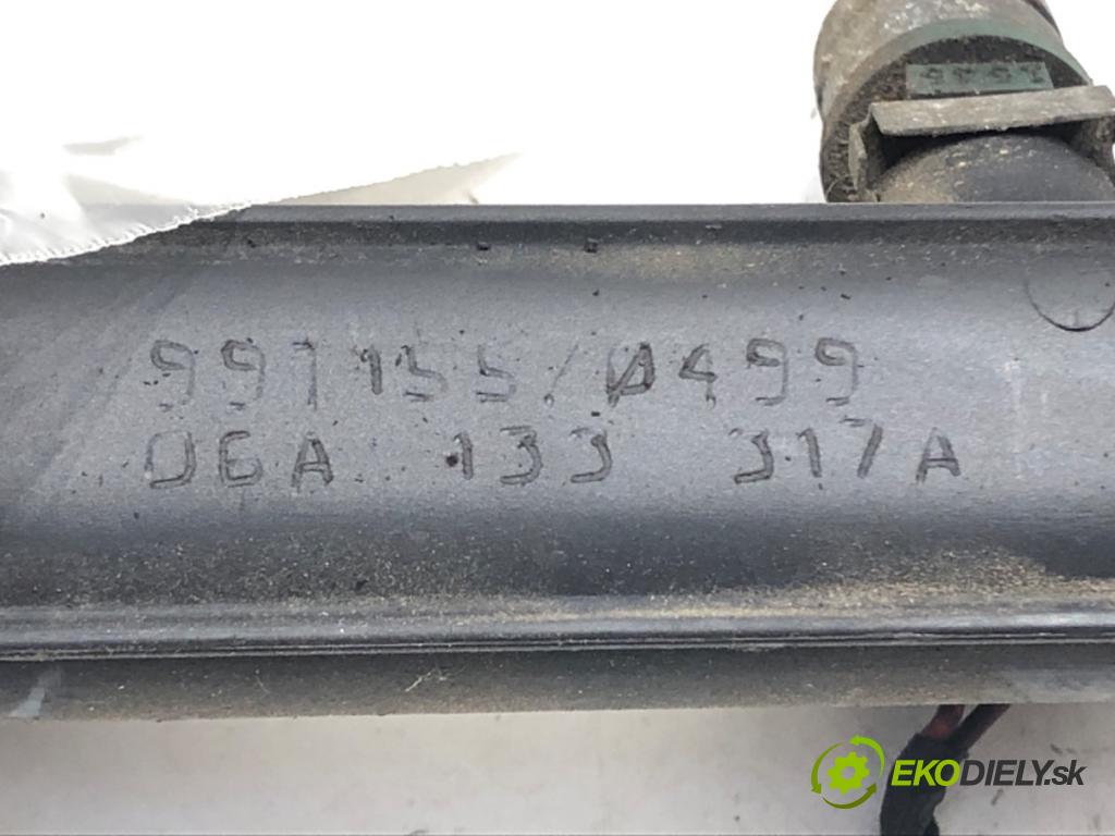 VW GOLF IV (1J1) 1997 - 2008    1.6 74 kW [100 KM] benzyna 1997 - 2004  Lišta vstrekovacia 06A133317A (Vstrekovacie lišty)