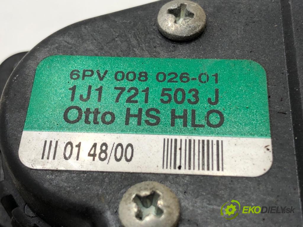 VW GOLF IV (1J1) 1997 - 2008    1.4 16V 55 kW [75 KM] benzyna 1997 - 2004  Potenciometer plynu 1J1721503J (Pedále)