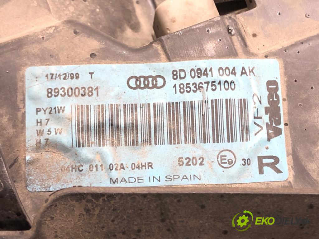 AUDI A4 B5 (8D2) 1994 - 2001    ---  Svetlomet pravy 8D0941004AK (Pravé)