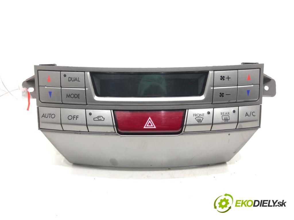 SUBARU LEGACY V (BM) 2009 - 2022    2.0 D AWD (BMD) 110 kW [150 KM] olej napędowy 2009 - 2014  Panel ovládania kúrenia 72311AJ030 (Prepínače, spínače, tlačidlá a ovládače kúrenia)