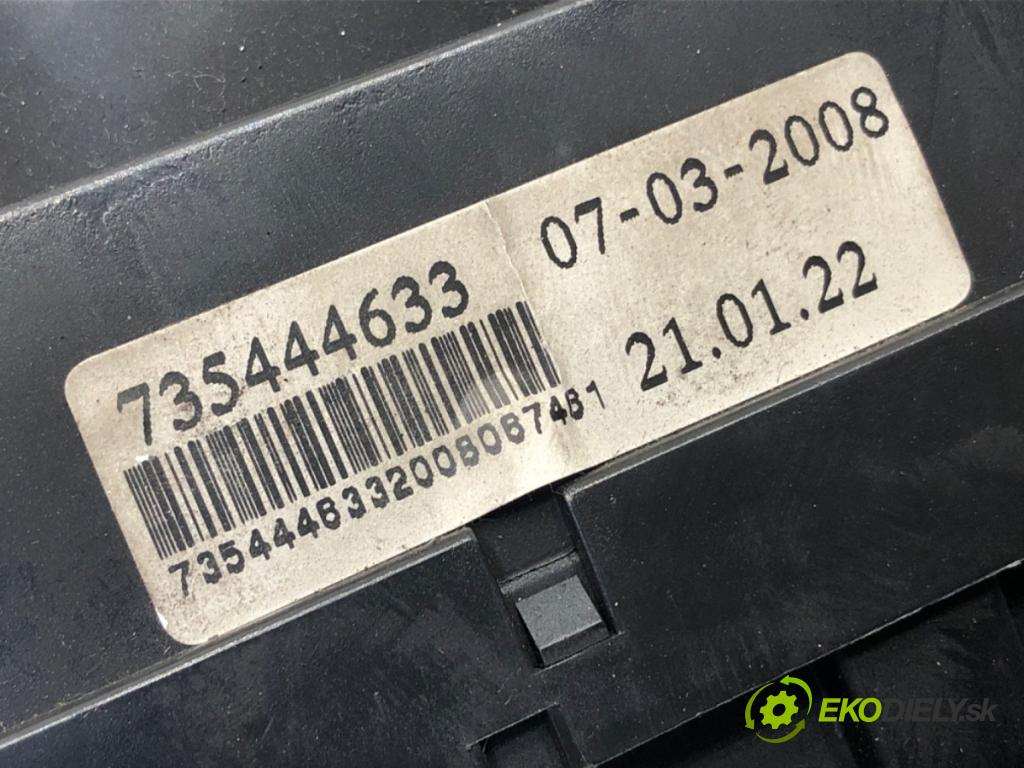 FIAT PANDA (169_) 2003 - 2022    1.3 D Multijet (169.AXC1A) 51 kW [70 KM] olej napędowy 2003 - 2022  Prepínač kombinovaný 735444633 (Prepínače, spínače, tlačidlá a ovládače kúrenia)