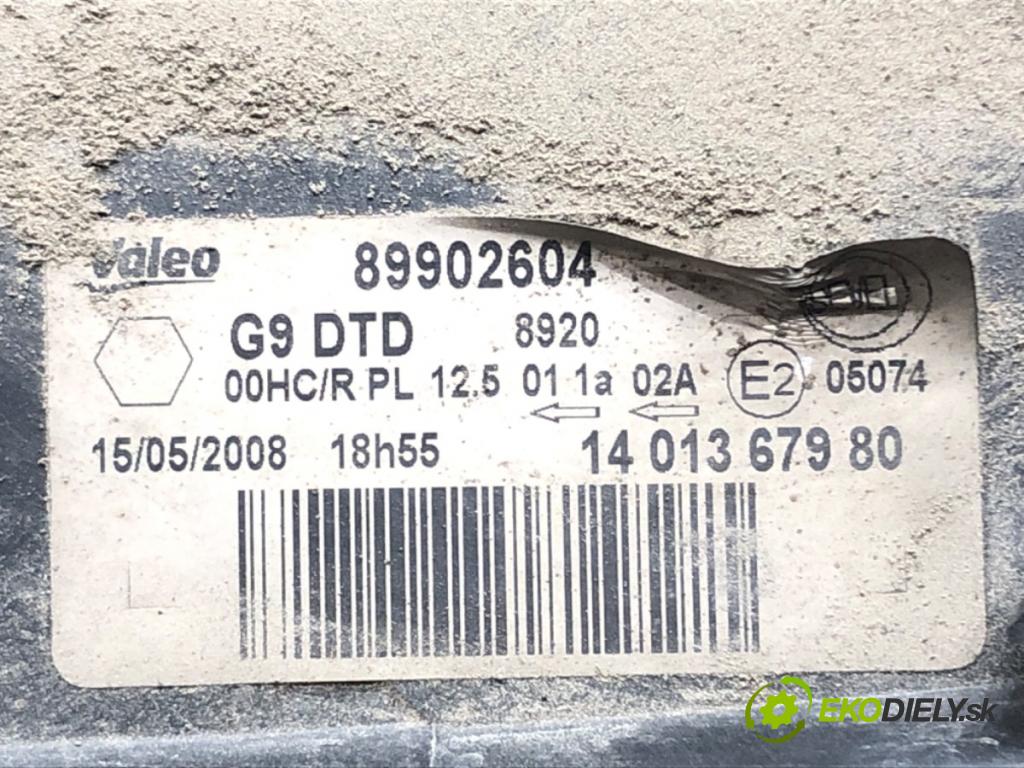 FIAT SCUDO Autobus (270_, 272_) 2007 - 2022    2.0 D Multijet 88 kW [120 KM] olej napędowy 2007 - 2022  Svetlomet pravy predný 1401367980