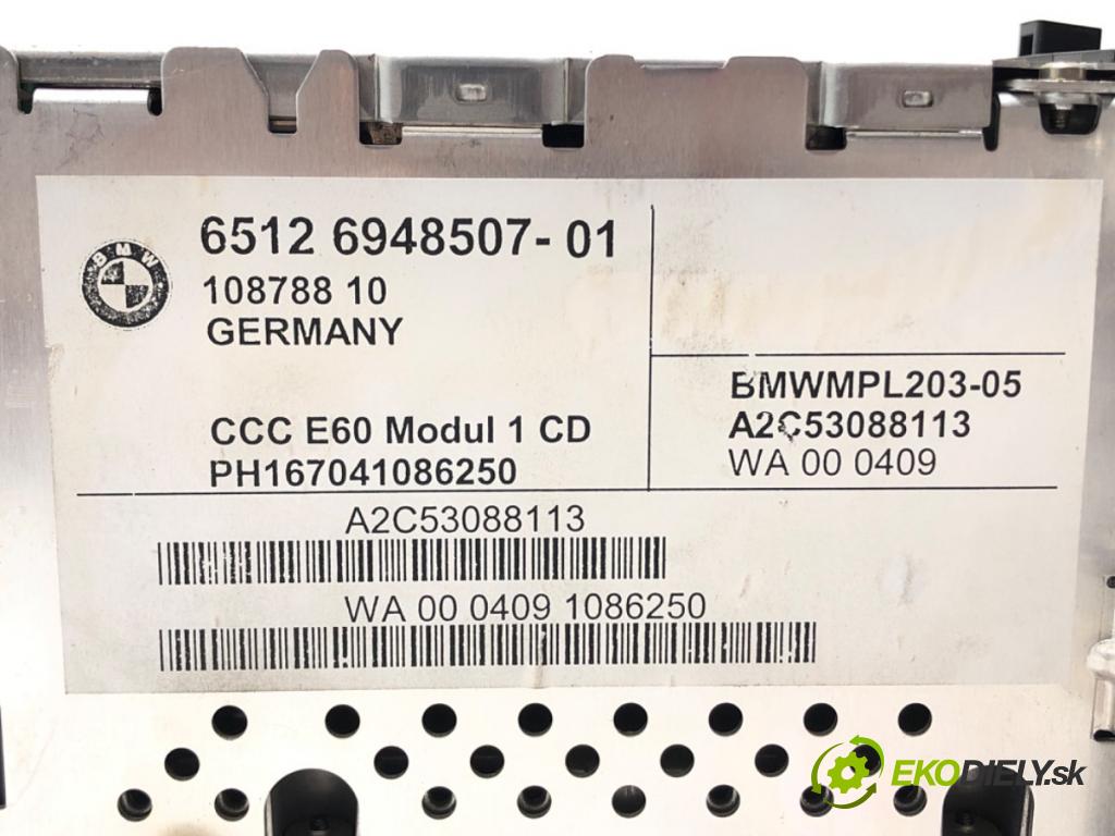 BMW 5 (E60) 2001 - 2010    530 d 160 kW [218 KM] olej napędowy 2002 - 2005  RADIO Navigácia 6948507 (Audio zariadenia)