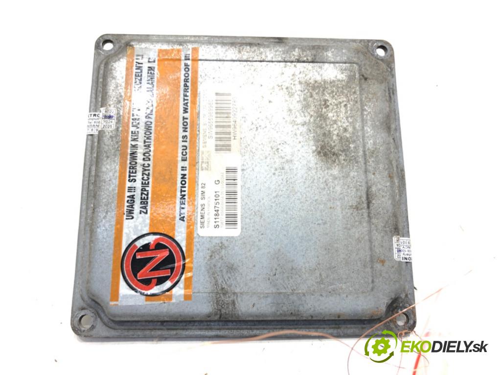 CITROEN C2 (JM_) 2003 - 2017    1.4 HDi 50 kW [68 KM] olej napędowy 2003 - 2009  riadiaca jednotka Riadiaca jednotka prevodovky S118475101G 9640922780 (Riadiace jednotky)