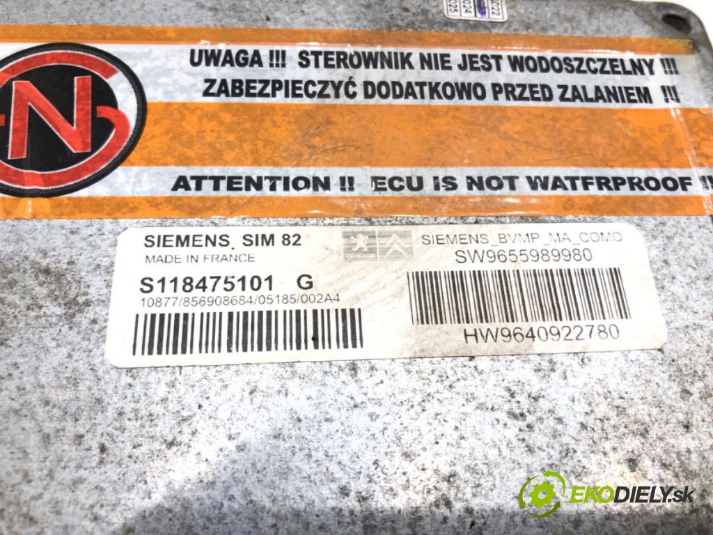 CITROEN C2 (JM_) 2003 - 2017    1.4 HDi 50 kW [68 KM] olej napędowy 2003 - 2009  riadiaca jednotka Riadiaca jednotka prevodovky S118475101G 9640922780 (Riadiace jednotky)