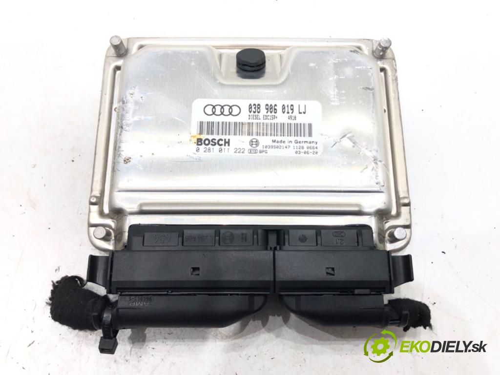 AUDI A4 B6 (8E2) 2000 - 2005    1.9 TDI 74 kW [101 KM] olej napędowy 2001 - 2004  riadiaca jednotka Motor 038906019LJ (Riadiace jednotky)